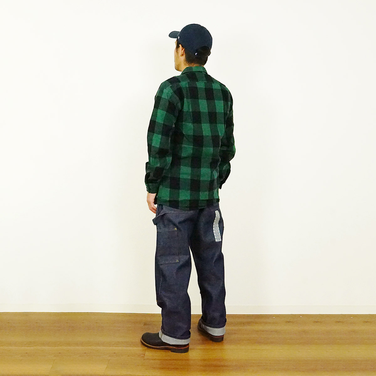 キー KEY ダブルフロント デニム ロガー ダンガリー パンツ447-41 メンズ 30-46 ダブルニー ペインターパンツ カーペンターパンツ 生デニム 14オンス | KEY | 20
