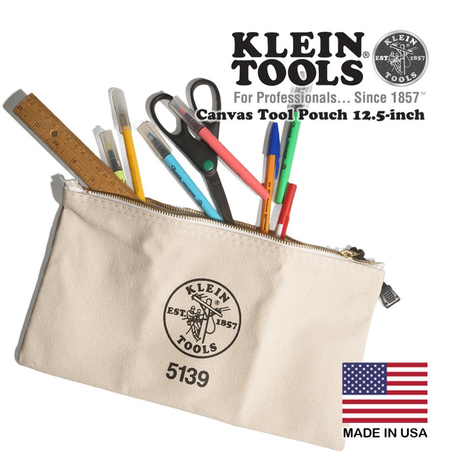 クラインツールズ KLEIN TOOLS キャンバスツールポーチ 12.5インチ ｜ 5139 アメリカ製 米国製 キャンバス ポーチ 小物入れ  バッグインバッグ インナーバッグ