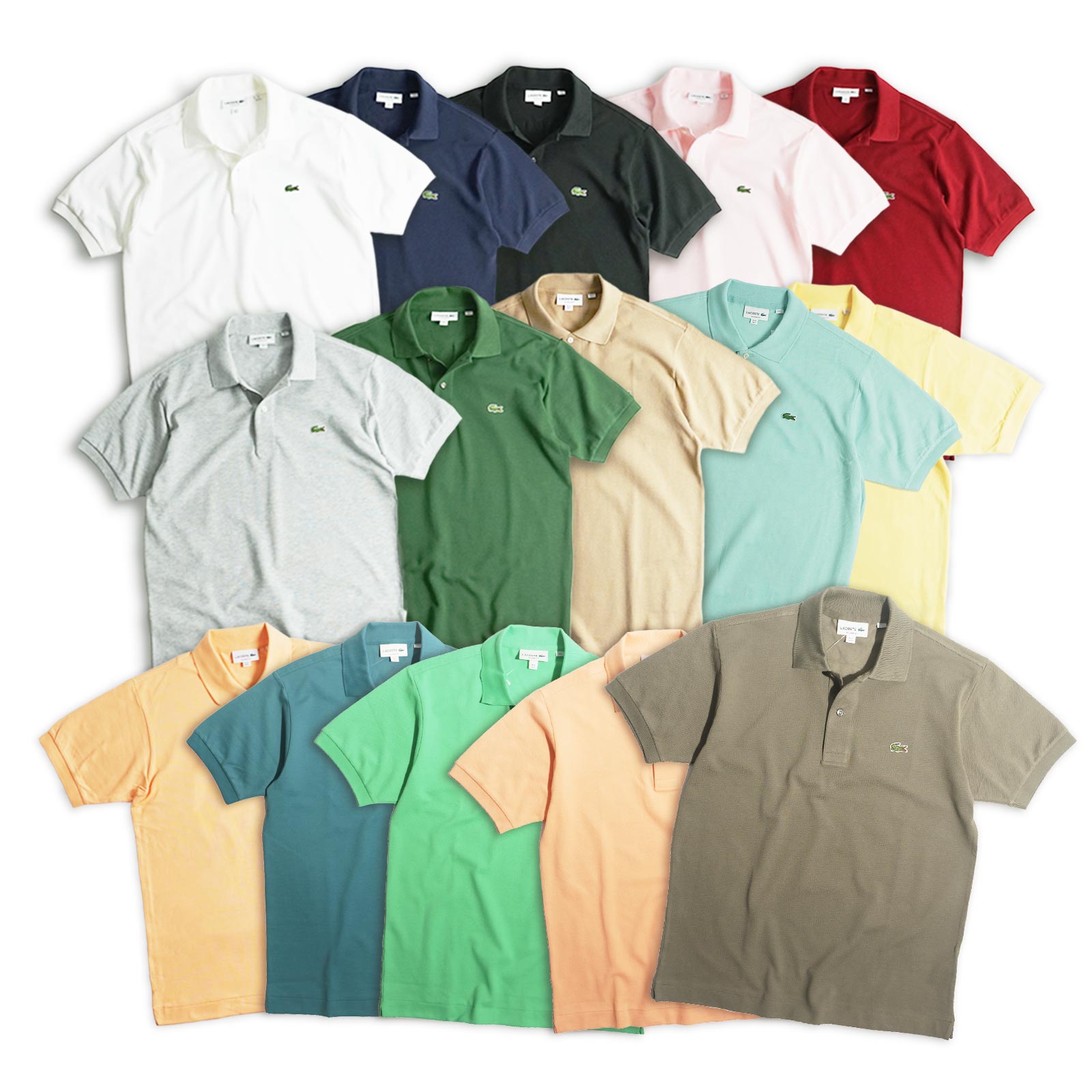 ラコステ LACOSTE L1212/L1264 半袖 ポロシャツ メンズ 鹿の子 世界流通モデル Classic Pique Polo ｜ 定番 ビジネス カジュアルにも ホワイト ネイビー ブラッ｜jalana｜34