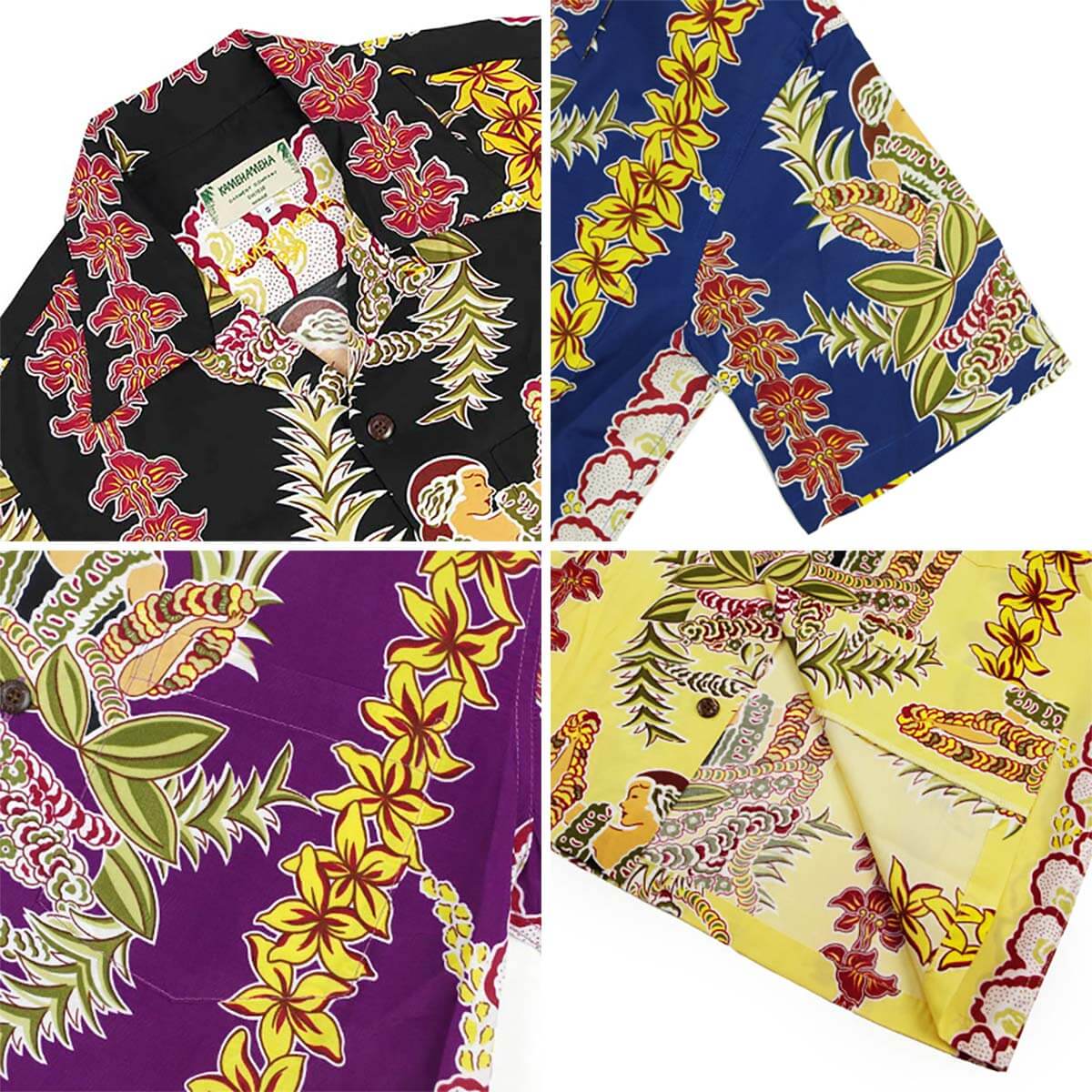 90s KAMEHAMEHA ハワイ製 レーヨンアロハシャツ 長袖 90s KAMEHAMEHA ハワイ製 レーヨンアロハシャツ 長袖 90s KAMEHAMEHA