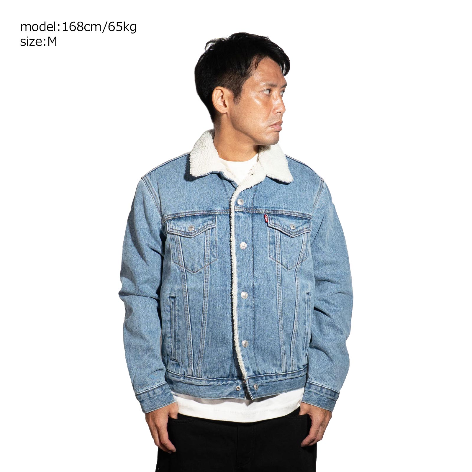 希少80's LEVI'S シェルパ　ボアジャケット　雰囲気抜群　USA製 42 80sリーバイスデニム ボア シェルパジャケットUSA製 L 42-44相当