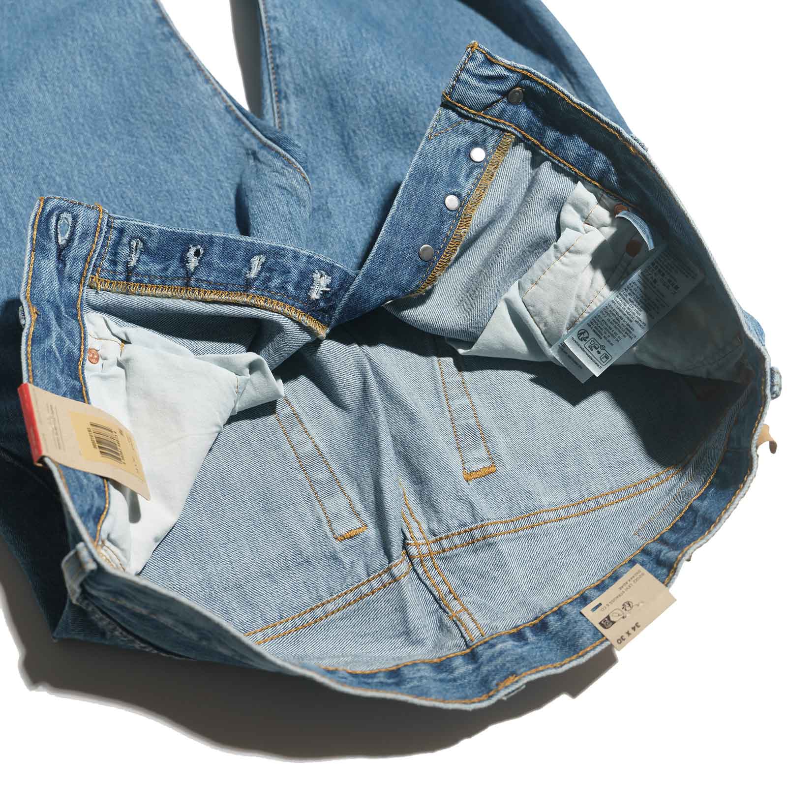 リーバイス LEVI’S 501-0193 ボタンフライ ストレート ジーンズ ミディアムストーンウォッシュ ｜ メンズ W28-44 L29-36 デニム ボタンフライ アメリカ流通｜jalana｜06