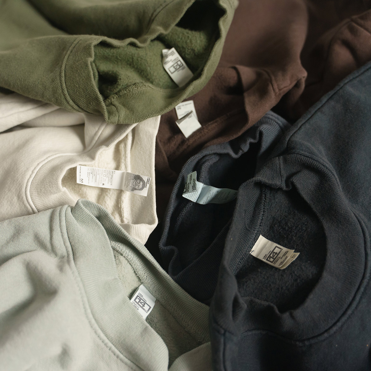 【並行輸入品　本国企画】ロサンゼルスアパレル LOSANGELES APPAREL HF07GD 14オンス ヘビーフリース クルーネック スウェット 別注 オーバーダイ ｜ 後染め | LOS ANGELES APPAREL | 14