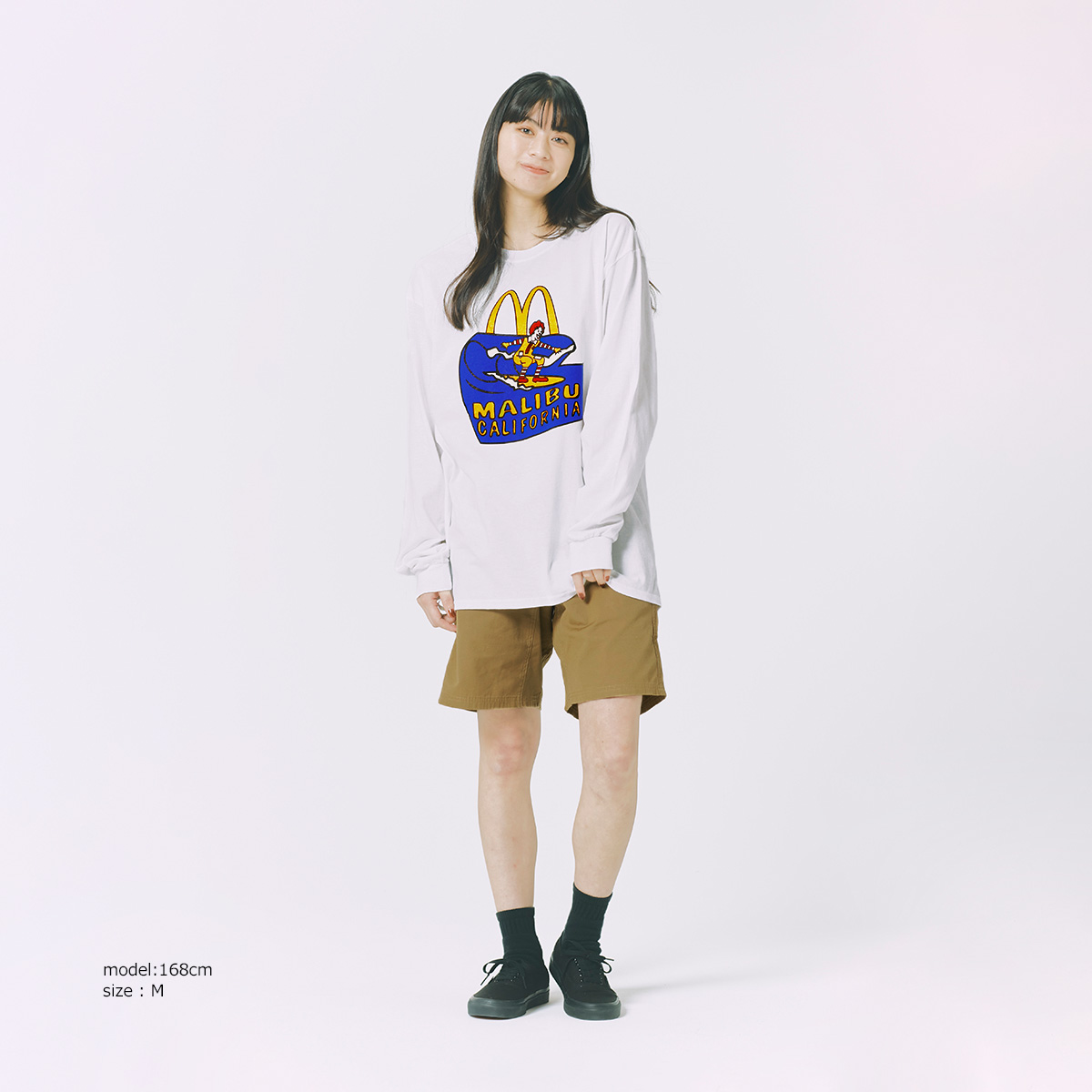マクドナルド 長袖 Tシャツ 波乗りドナルド マリブ店限定 ホワイトメンズ レディース S-XXXL McDonald’s ロンT 海外買い付け商品 | ブランド登録なし | 13