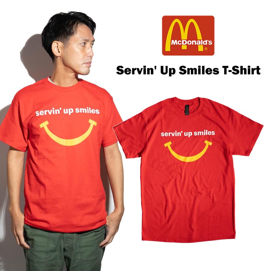 マクドナルド McDonald's サービンアップスマイルズ Tシャツ ｜ メンズ