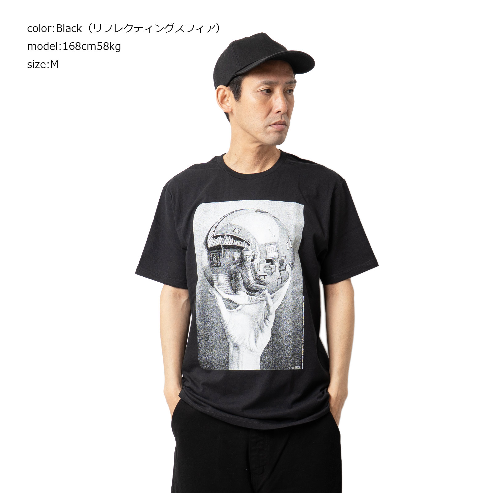 M.C. ESCHER M.C.エッシャー 半袖Tシャツ ｜ メンズ S M L XL アートT