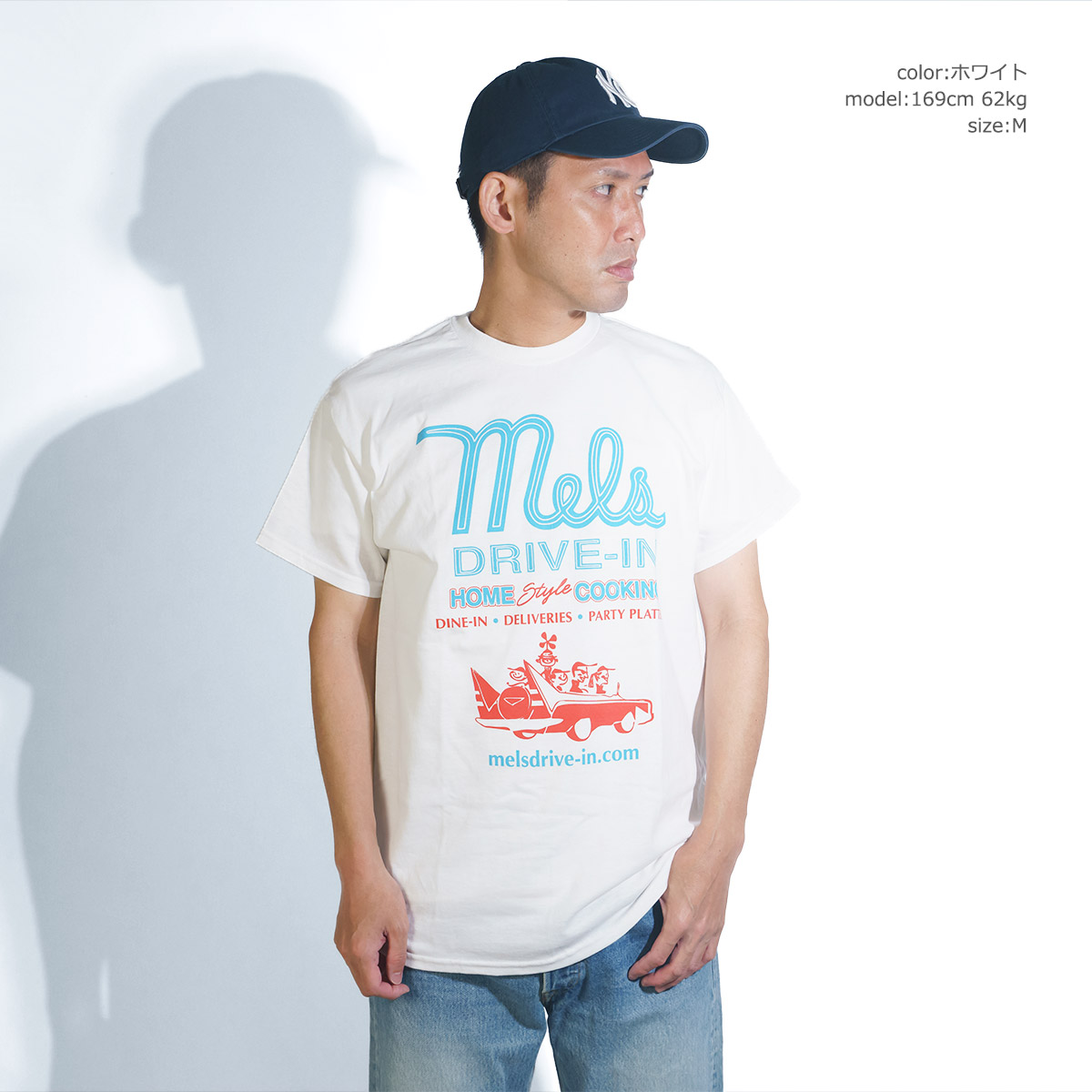 メルズ ドライブイン Mel's DRIVE-IN 別注 半袖 ペーパーバッグT