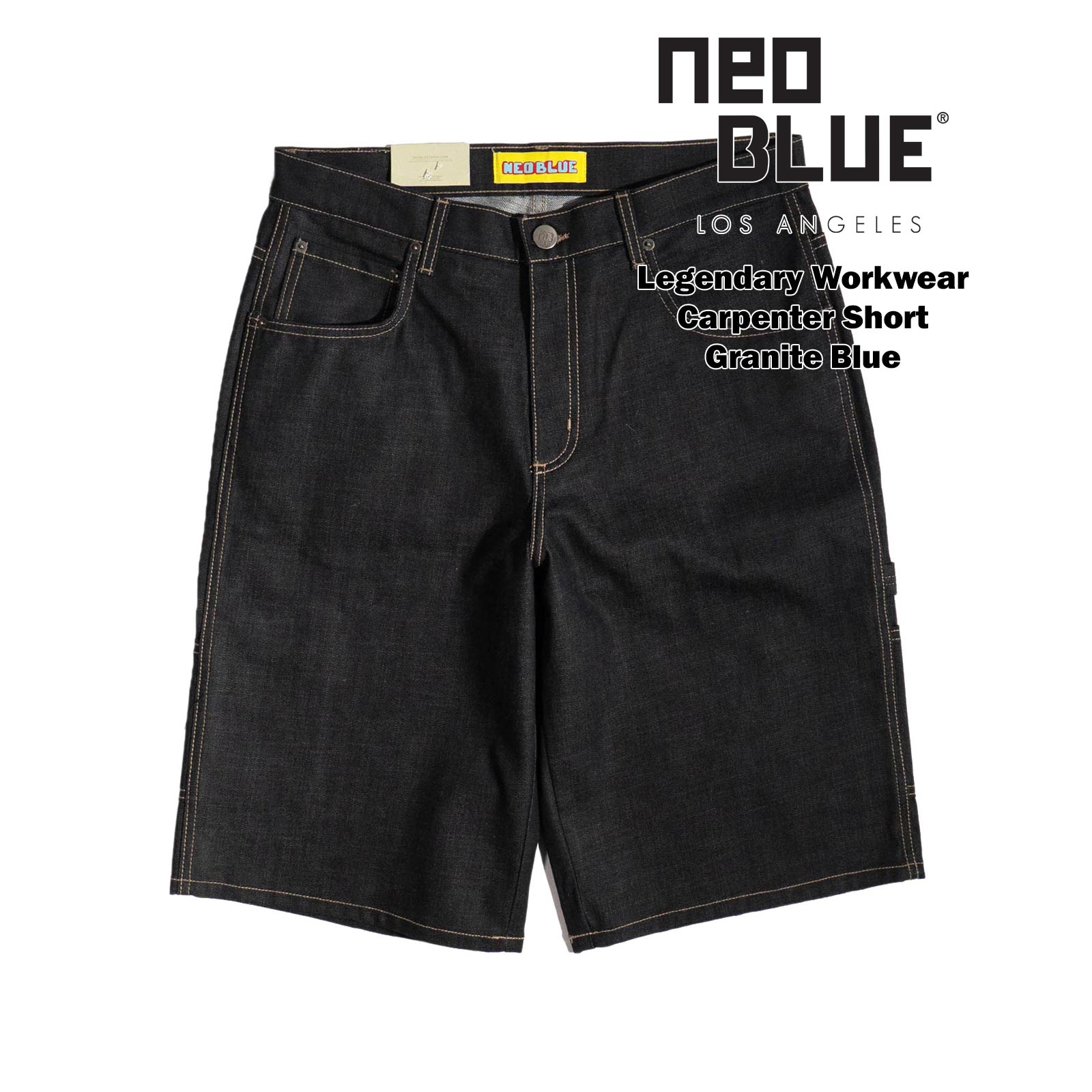 ハーフ・ショートパンツ Carpenter Bermuda Sweatpants Black ハーフパンツ ウールタッチ センタープレス ショートパンツ 膝丈