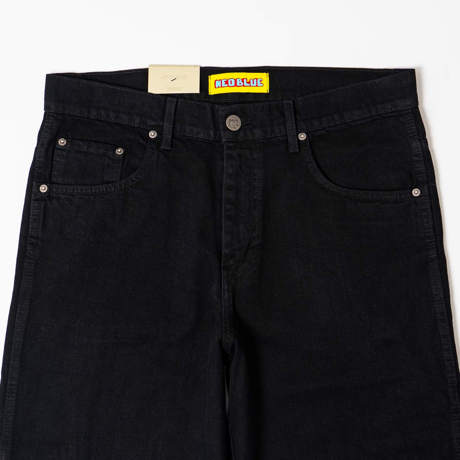極太 00s  JEANS バギーブラックデニムペインターショーツ ネオブルー NEOBLUE バギー カーペンターショーツ ブラック ｜ バギー
