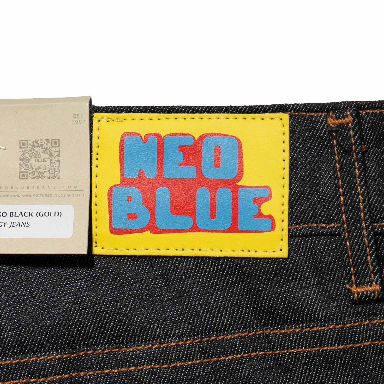 ネオブルー NEO BLUE バギー ジーンズ インディゴブラック ｜ メンズ 