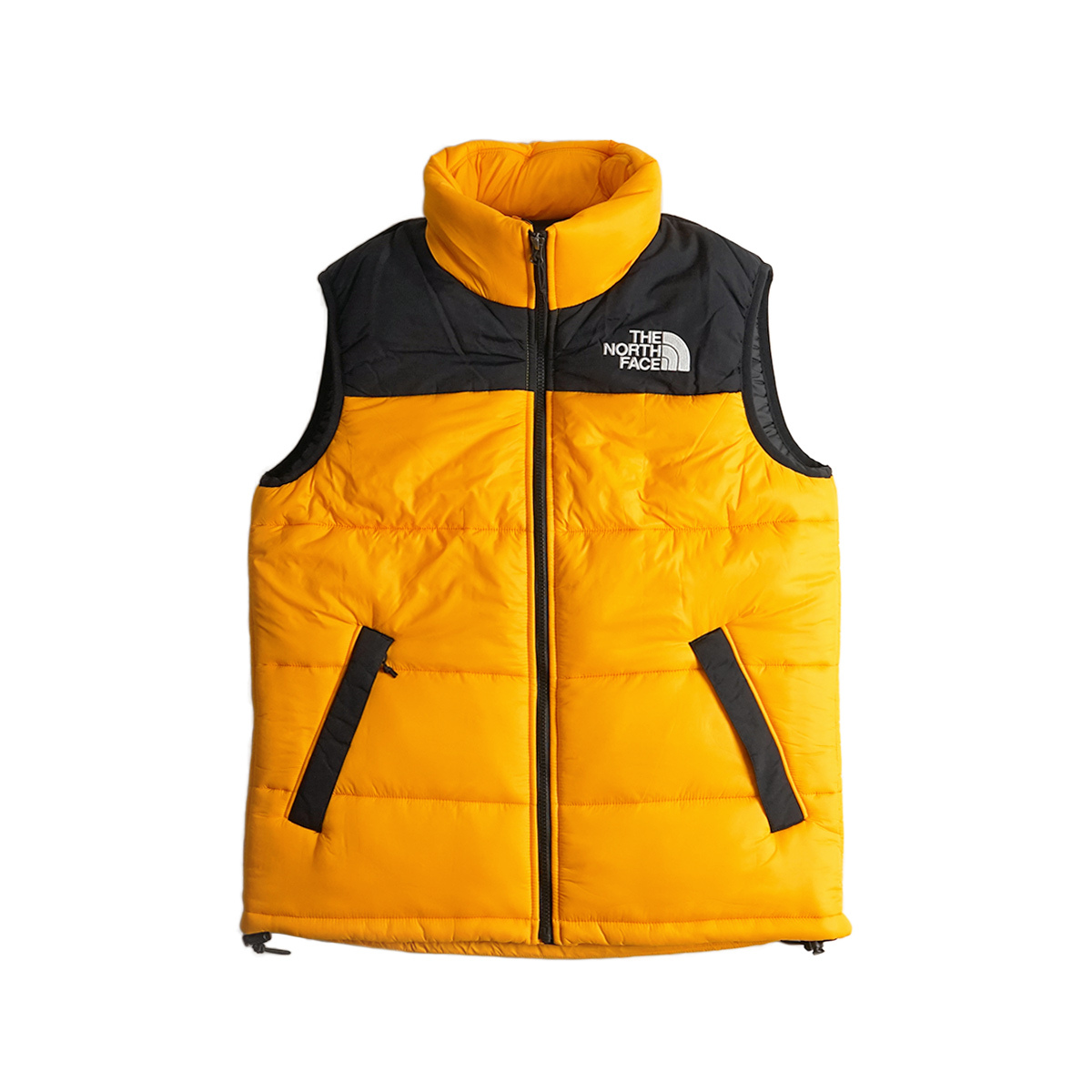 north face vest orange