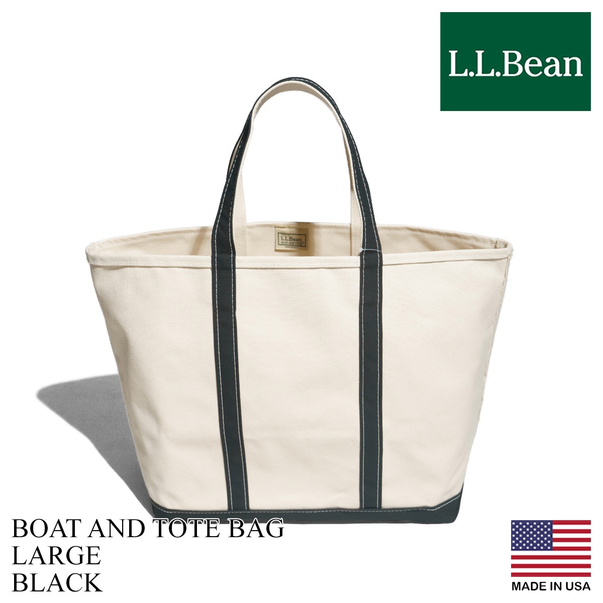 LLビーン L.L.Bean ボートアンドトートバッグ ラージ MADE IN USA ｜ llbean エルエルビーン トート メンズ レディース アメリカ製 かばん Lサイズ BOAT AND TOT｜jalana｜03