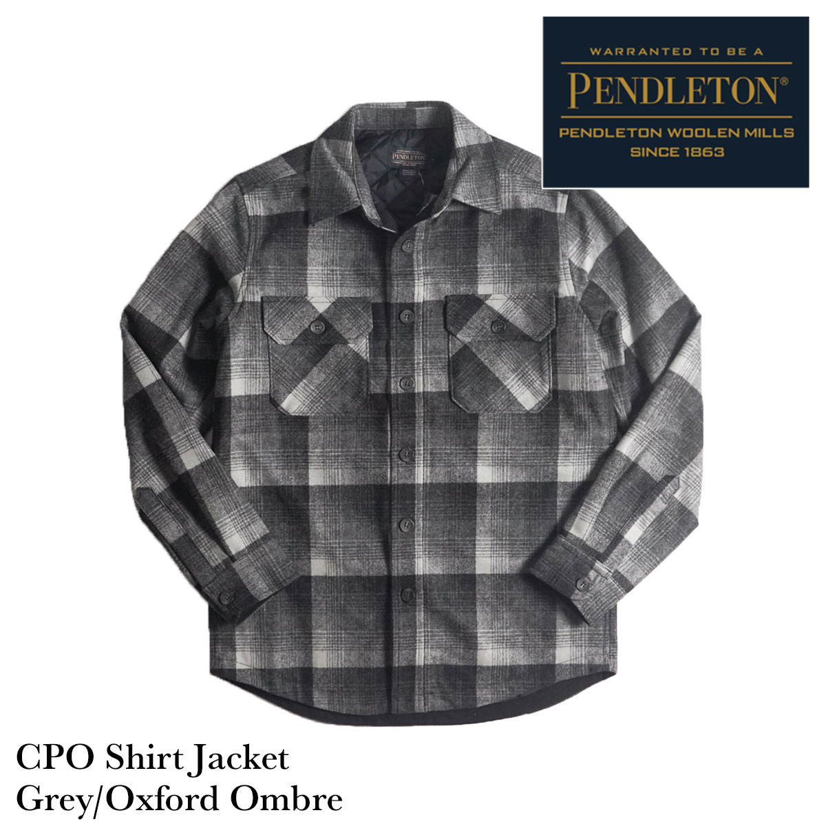 ペンドルトン PENDLETON CPOシャツジャケット チェックメンズ S-XL ウールシャツ ウールジャケット キルティングライナー