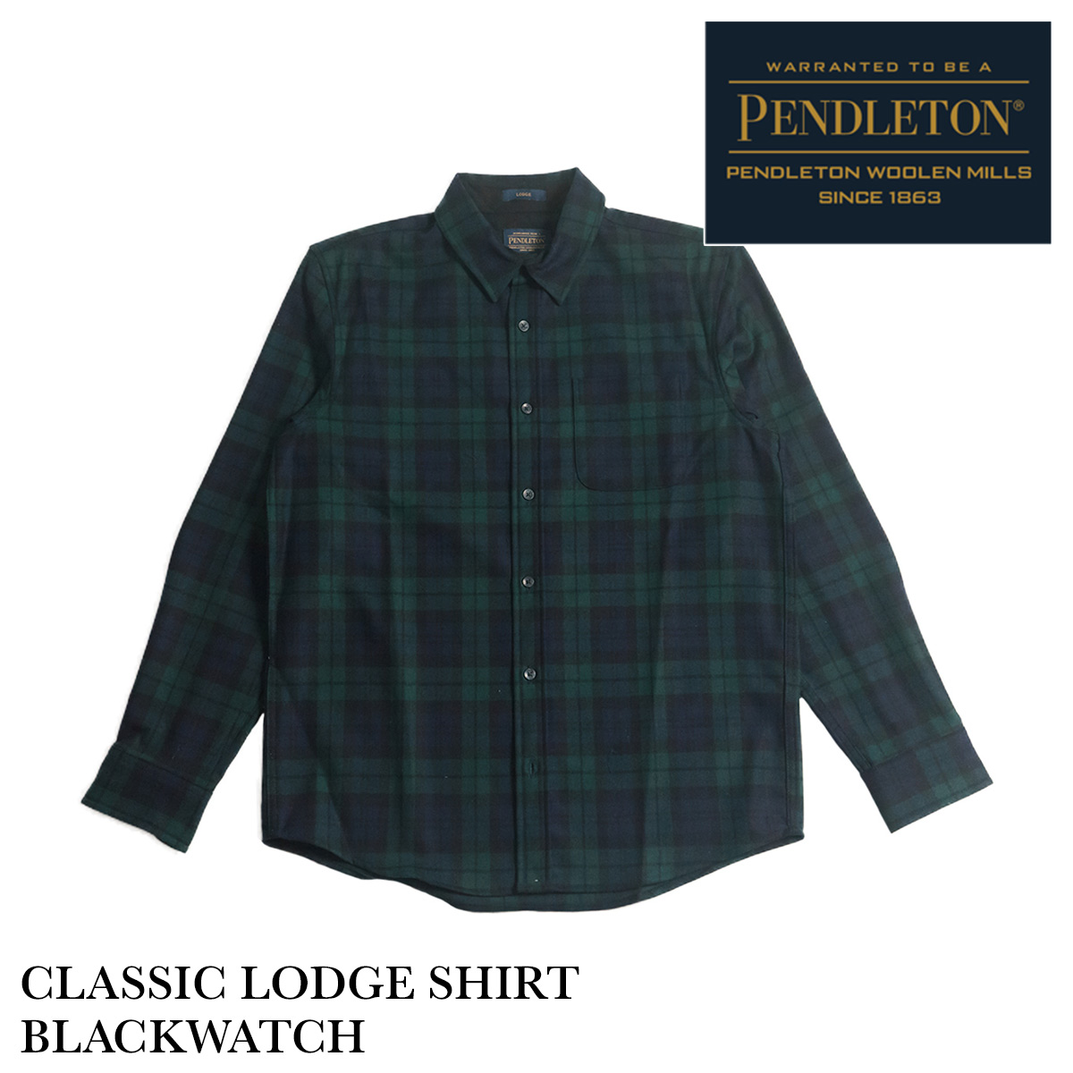 ペンドルトン PENDLETON 長袖 ウールシャツ　クラッシック ロッジシャツ ｜ CLASSIC LODGE SHIRT チェックシャツ
