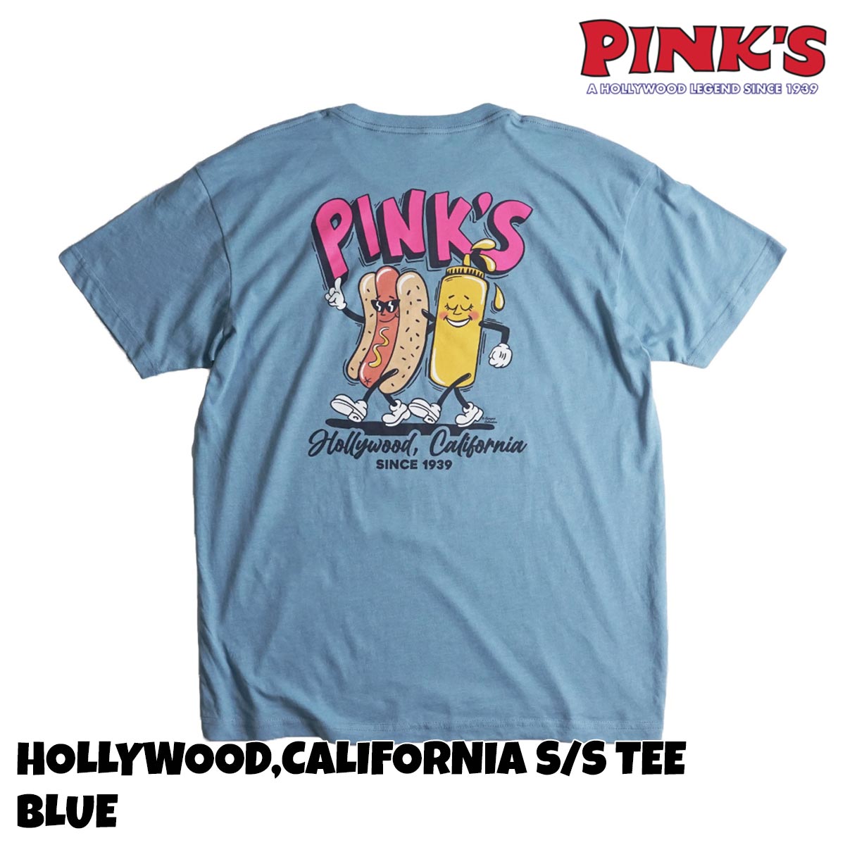 ピンクス ホットドッグス PINKS HOTDOGS 半袖 Tシャツ ハリウッドカリフォルニアメンズ...