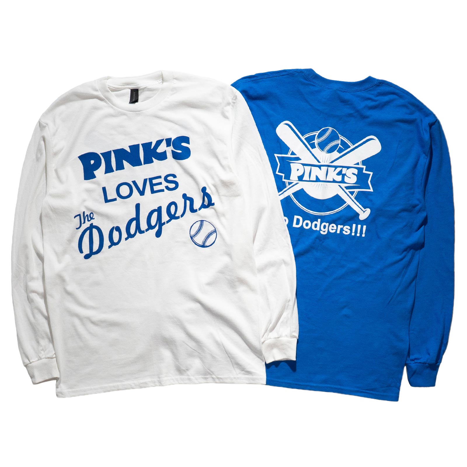 ピンクス ホットドッグス PINK'S HOTDOGS 長袖 Tシャツ ピンク