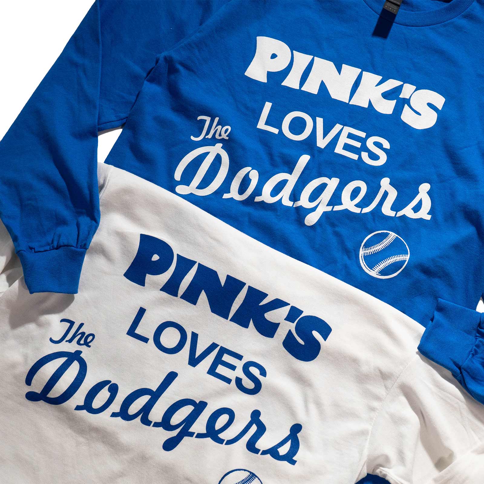 ピンクス ホットドッグス PINK'S HOTDOGS 長袖 Tシャツ ピンク