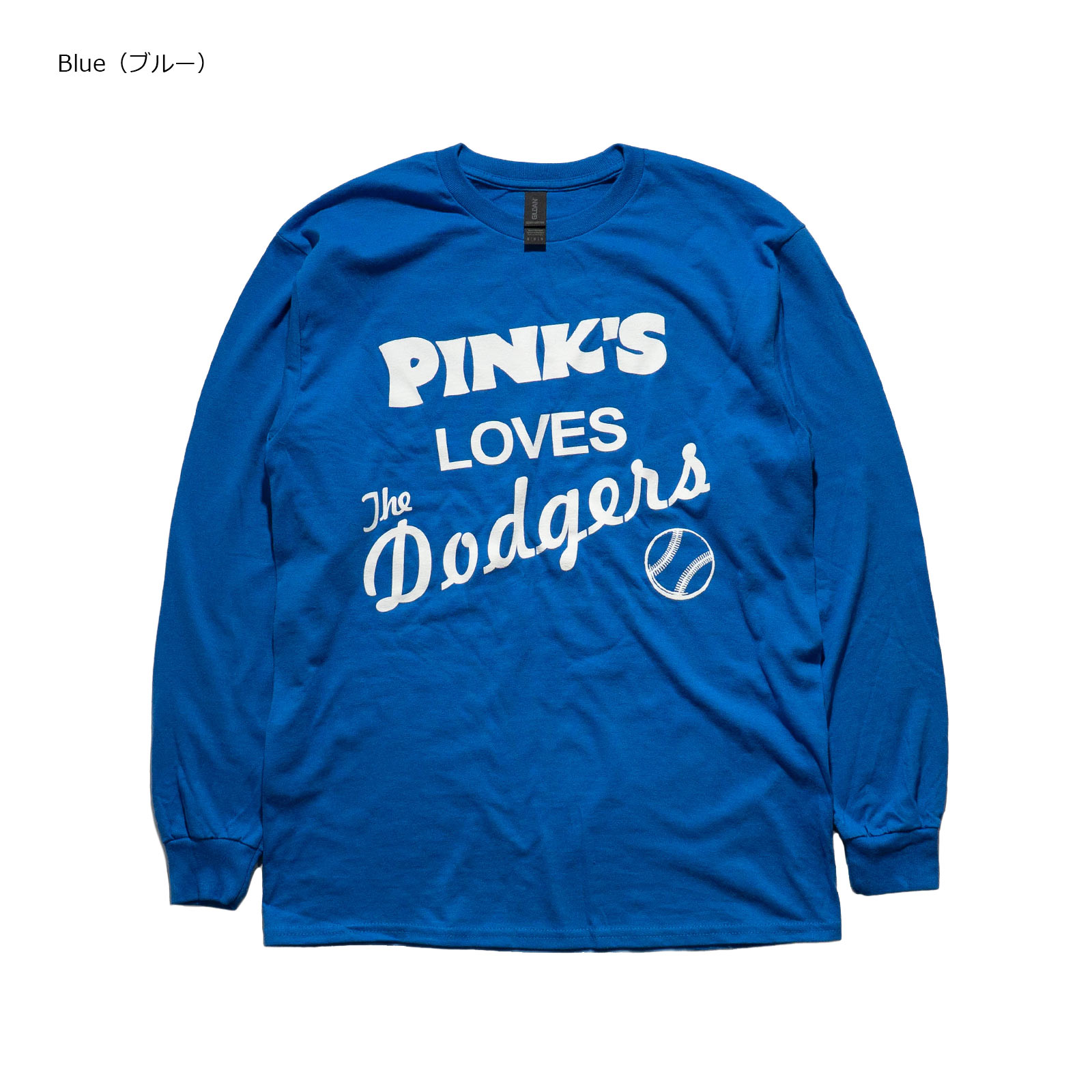 ピンクス ホットドッグス PINK'S HOTDOGS 長袖 Tシャツ ピンク
