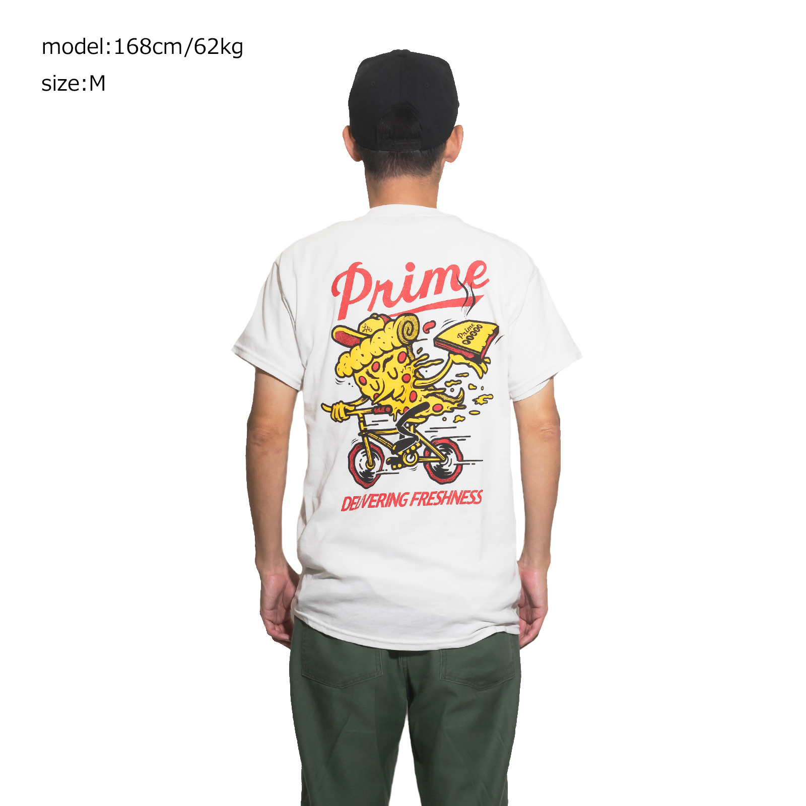 欲しいの プライムピザ Prime PIZZA 半袖 Tシャツ バイシクル ｜ メンズ S Tシャツ(半袖+袖なし)