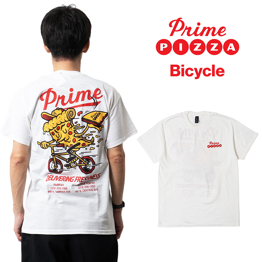 プライムピザ Prime PIZZA 半袖 Tシャツ バイシクル2 ｜ メンズ S-XXL