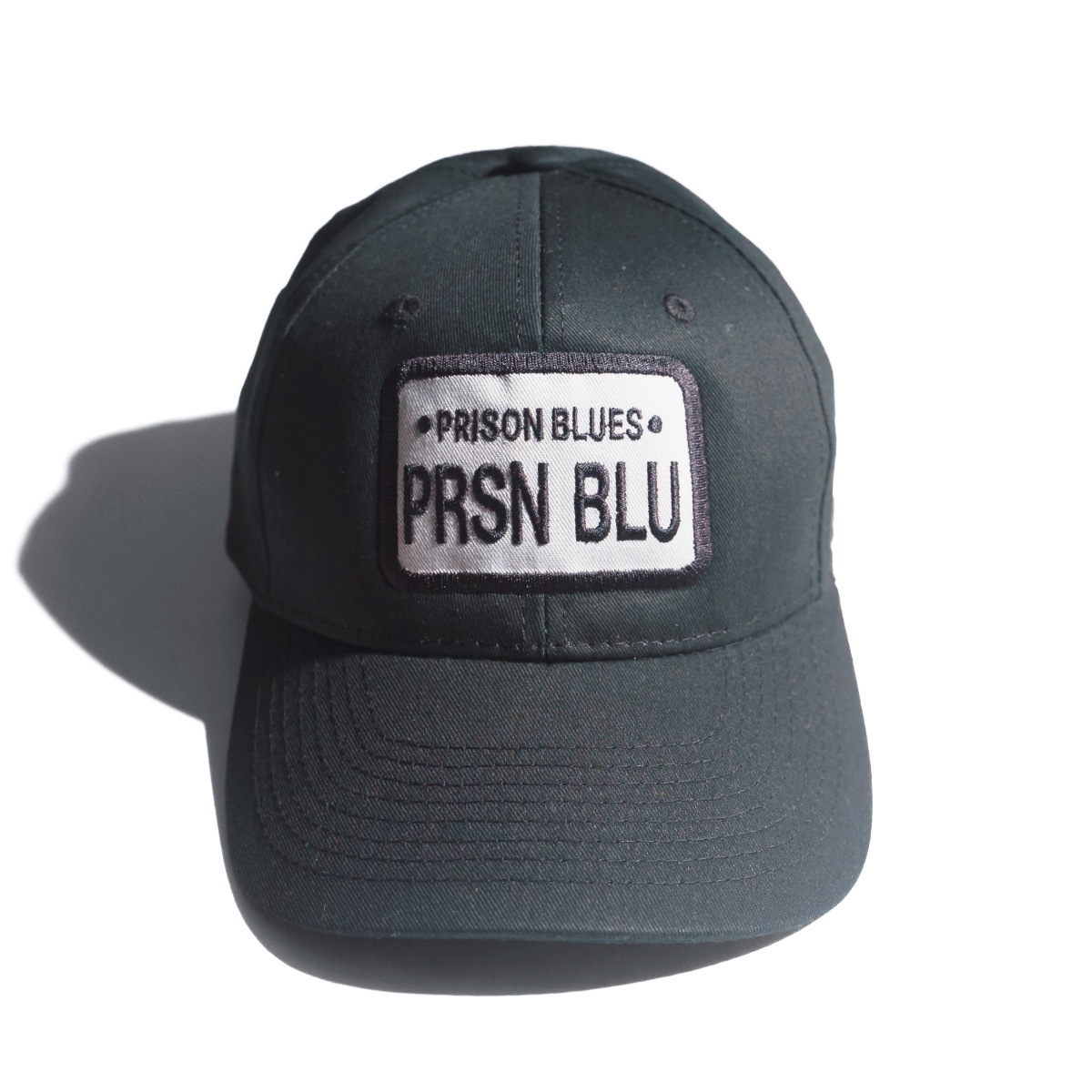 プリズンブルース PRISON BLUES ロゴベースボールキャップ 当店別注 ブラック ワークキャップ 帽子｜jalana｜03