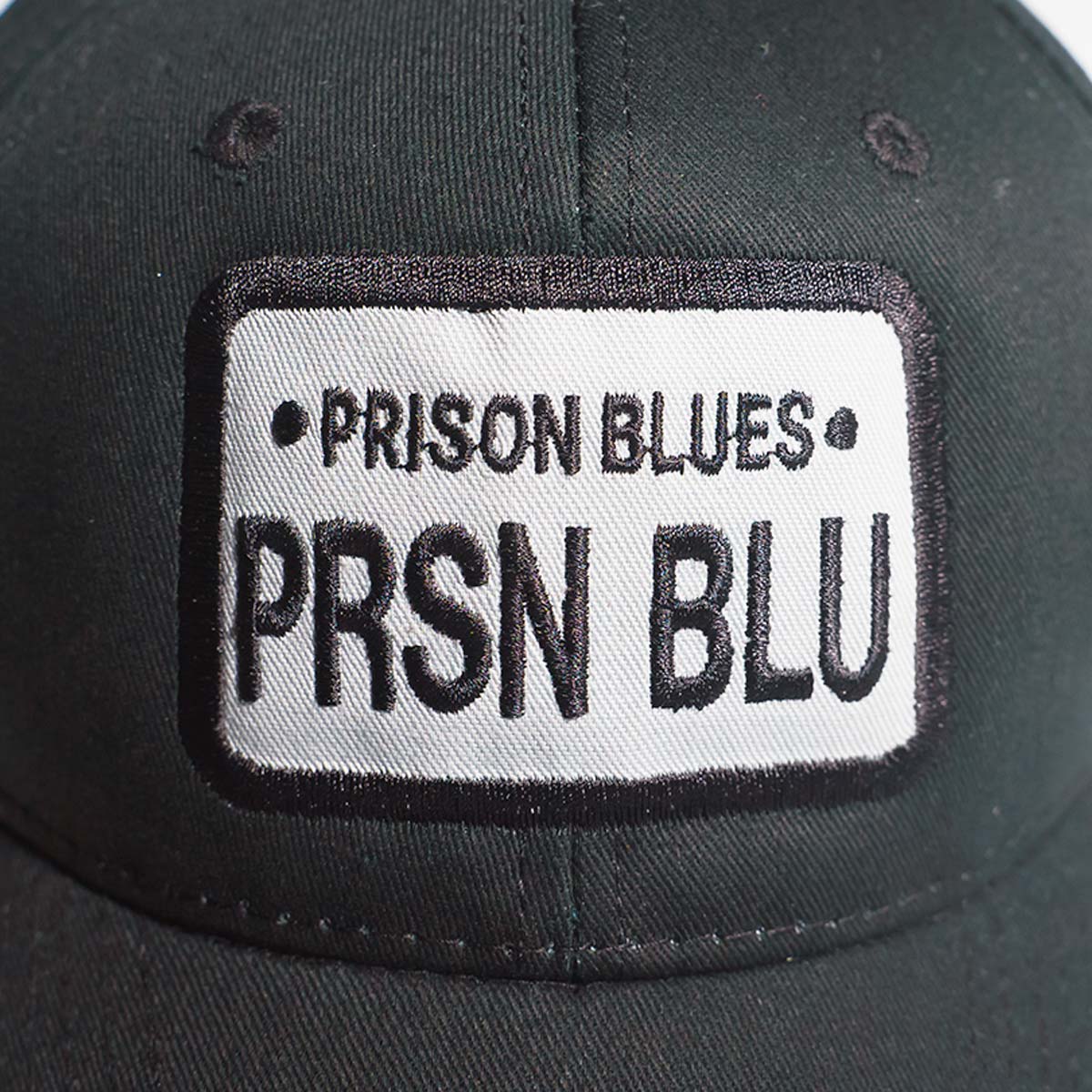 プリズンブルース PRISON BLUES ロゴベースボールキャップ 当店別注 ブラック ワークキャップ 帽子｜jalana｜07