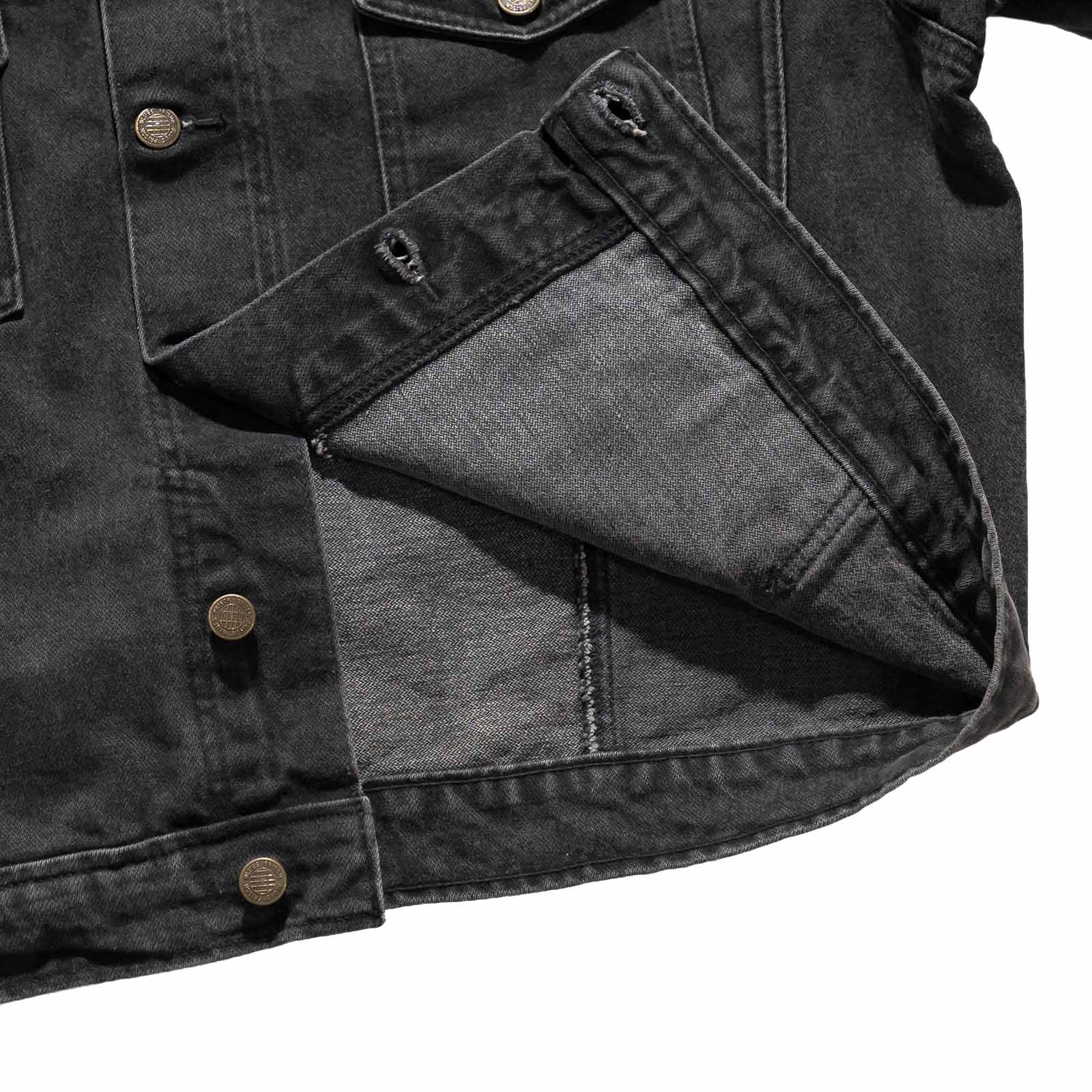 [新品未使用タグ付]PRISON BLUES デニムジャケット ブラック L Prison Blues Black Denim Western Jacket