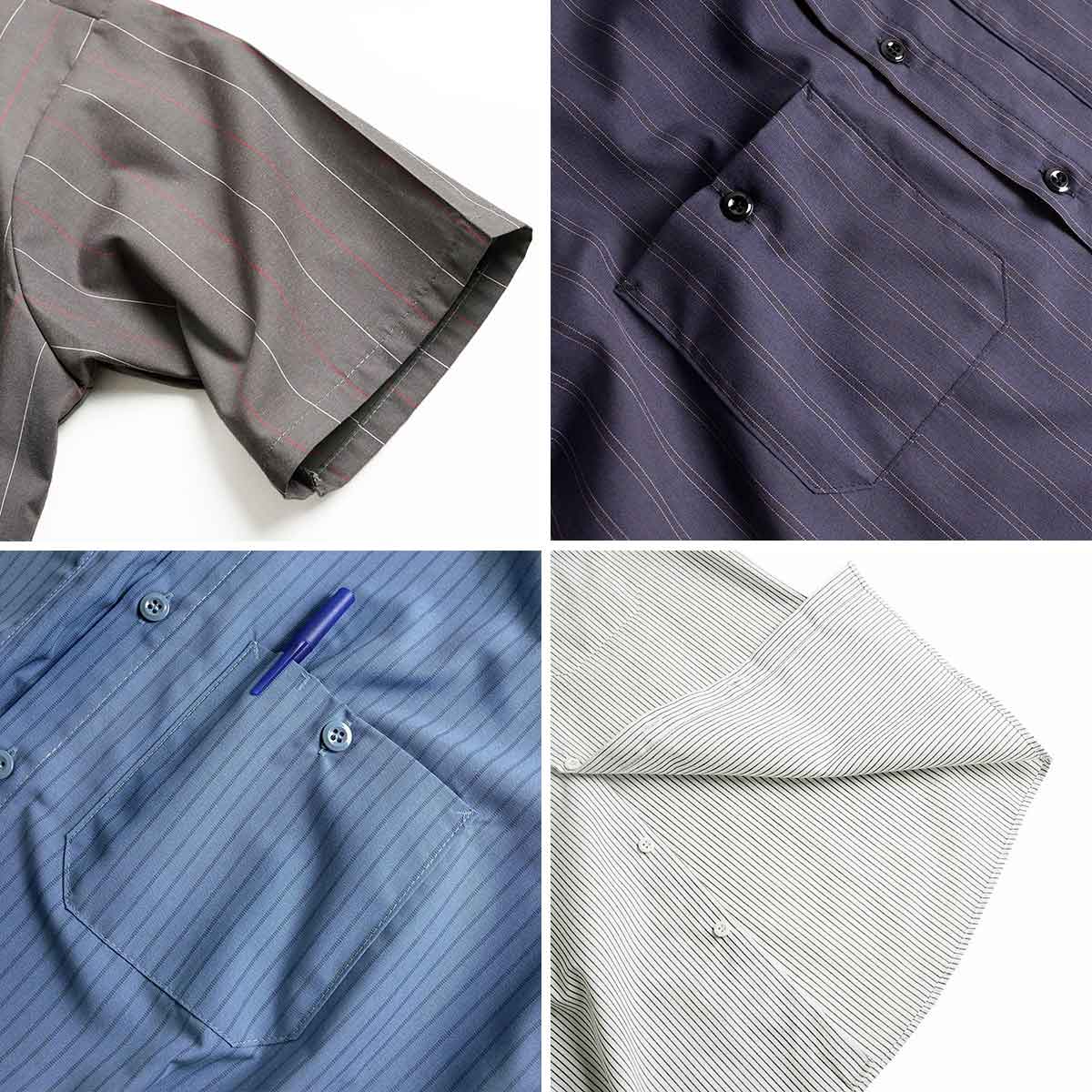 RED KAP（レッドキャップ） #SL20/#SP20/#SB22/#SP24 半袖 ストライプ