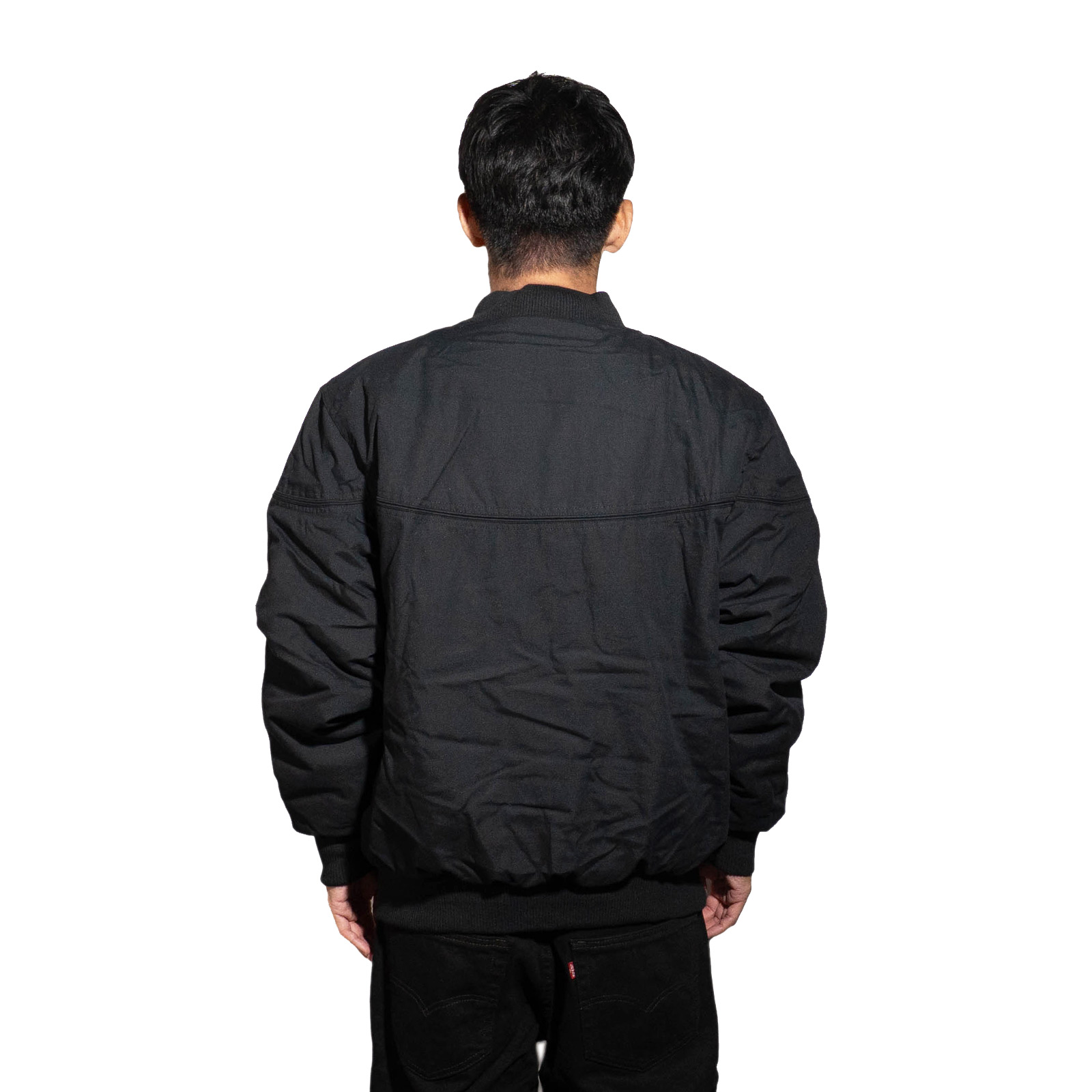 レネゲードスポーツウエア RENEGADE sportswear パデッドナイロンラインド ダービージャケット ｜ ブルゾン ショート丈 ブラック ペイズリー レネゲードスポーツウエア RENEGADE sportswear パデッドナイロン