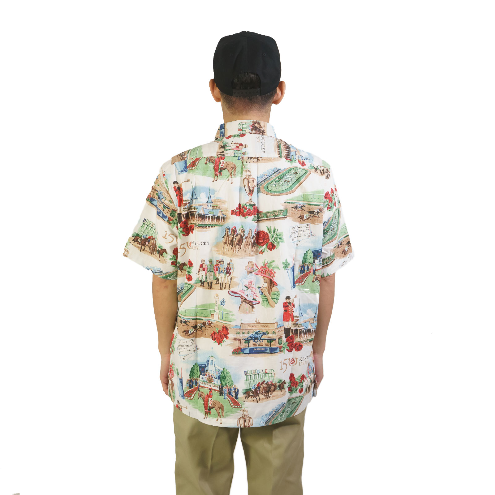 レインスプーナー REYN SPOONER 半袖 アロハシャツ フルオープン ケンタッキーダービー 150周年記念 ｜ メンズ S-XXL 限定 コラボレート スプーナークロス 競馬｜jalana｜14