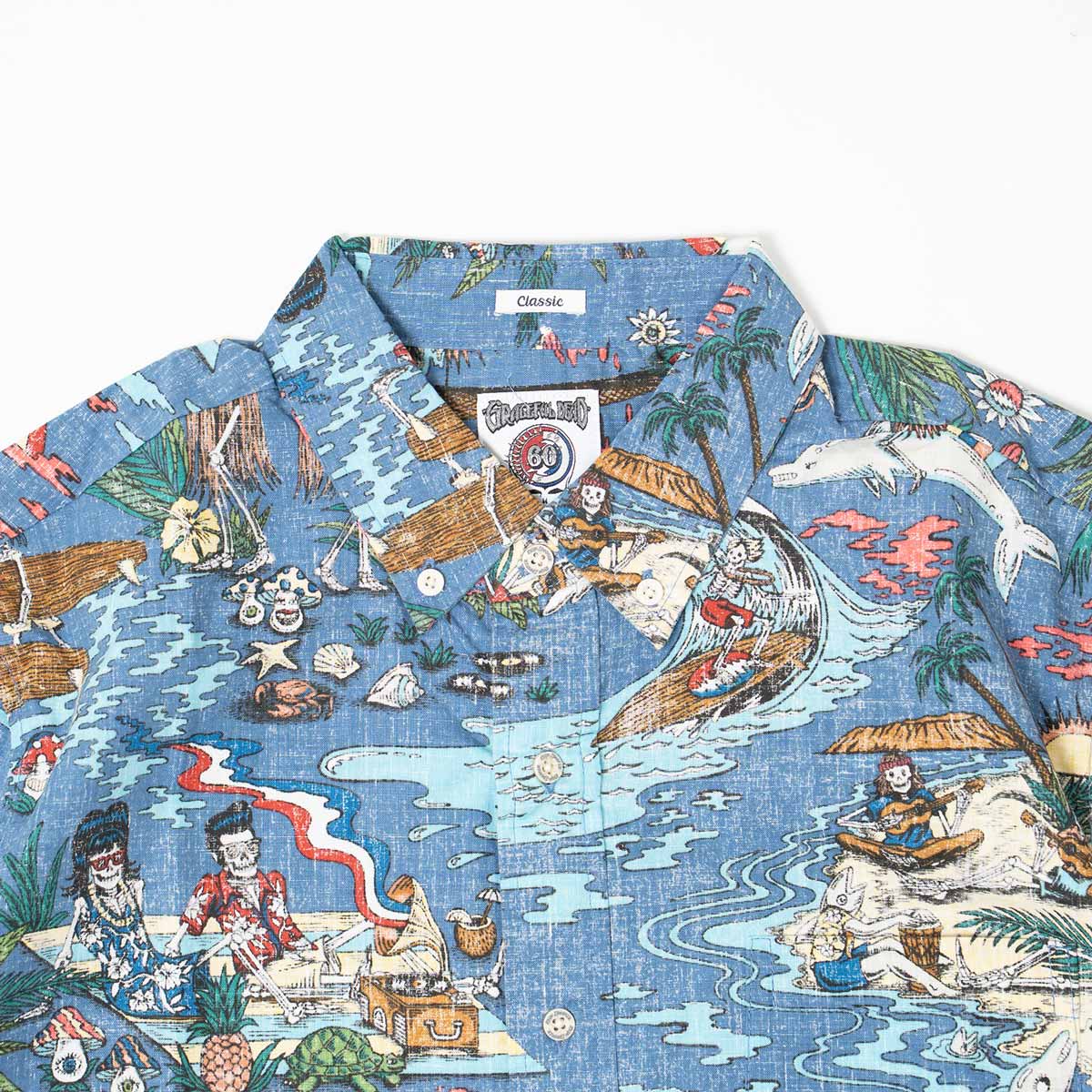 レインスプーナー X グレイトフルデッド REYN SPOONER X GRATEFUL DEAD ファーアウト 半袖アロハシャツ ｜ メンズ S M L XL XXL コラボレーション 60周年 reyn spooner（レインスプーナー） X グレイトフルデッド REYN SPOONER
