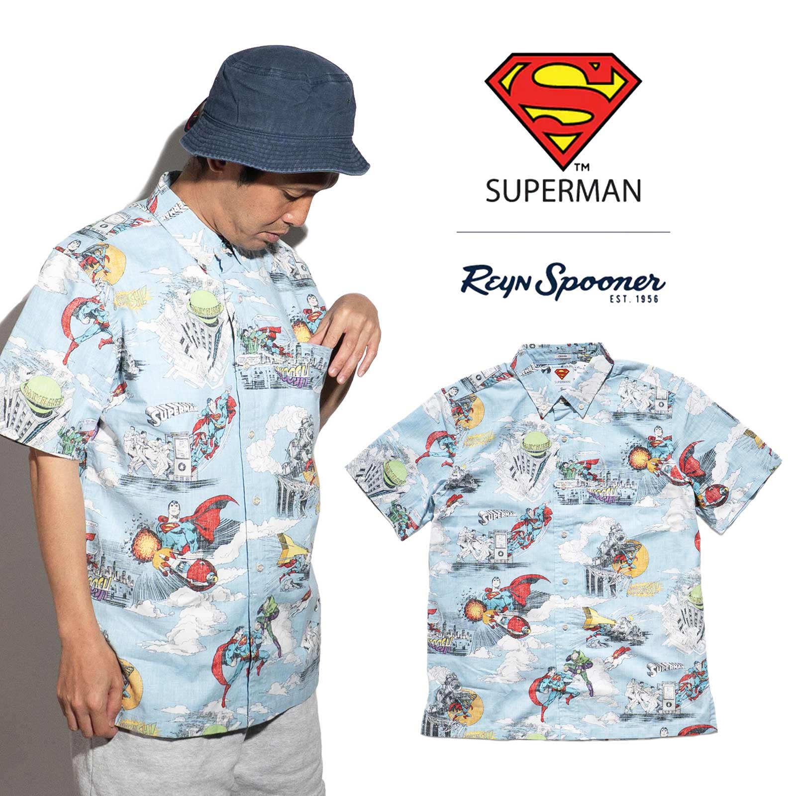 reyn spooner レインスプーナー×スーパーマン REYN SPOONER X