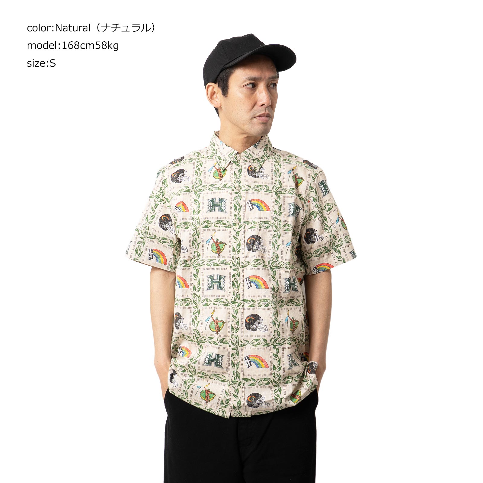 reyn spooner（レインスプーナー） 半袖アロハシャツ フルオープン