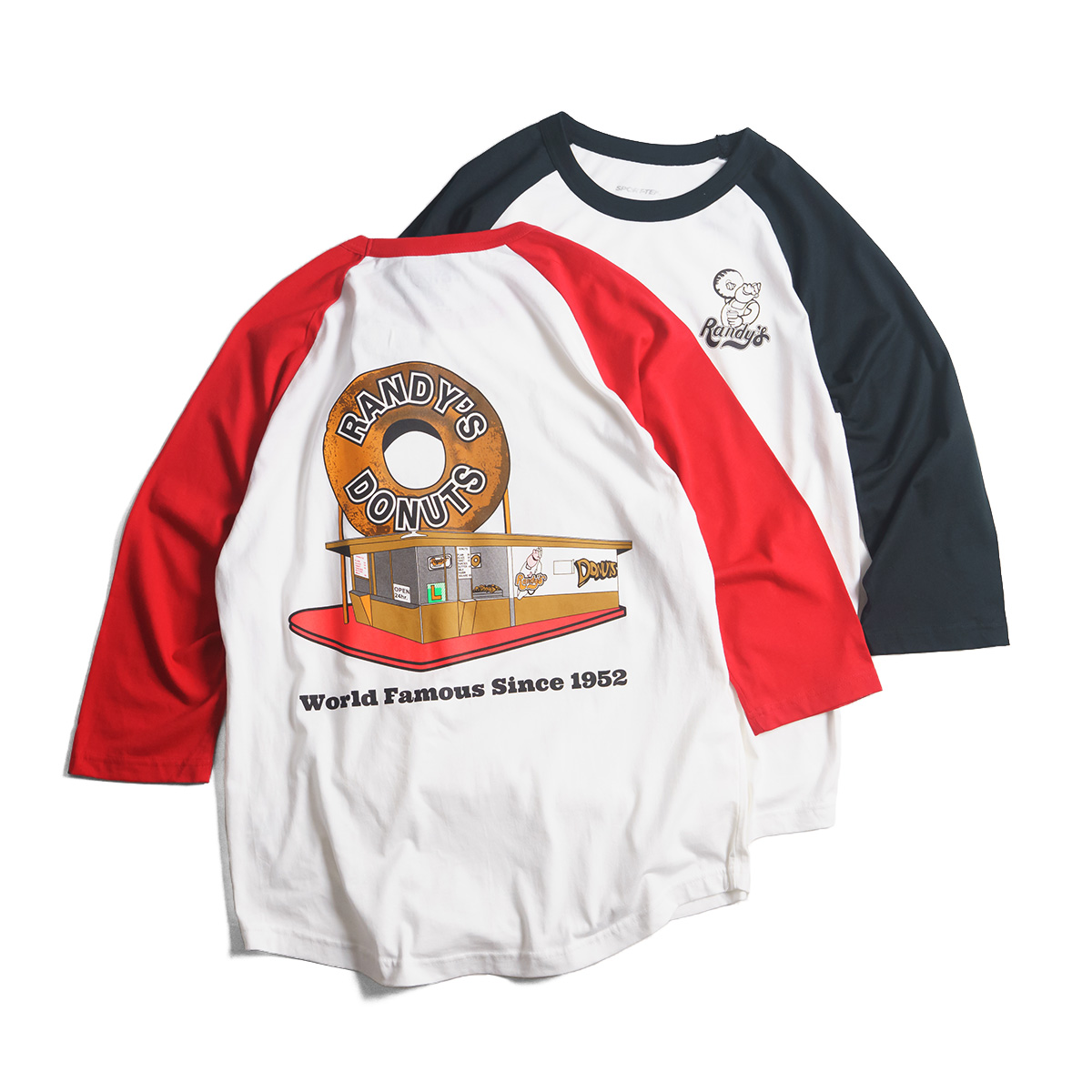 ランディーズドーナッツ Randy's Donuts ベースボール Tシャツ ｜ メンズ S-XXL ラグラン 七分袖 海外買い付け商品 スーベニア｜jalana｜13