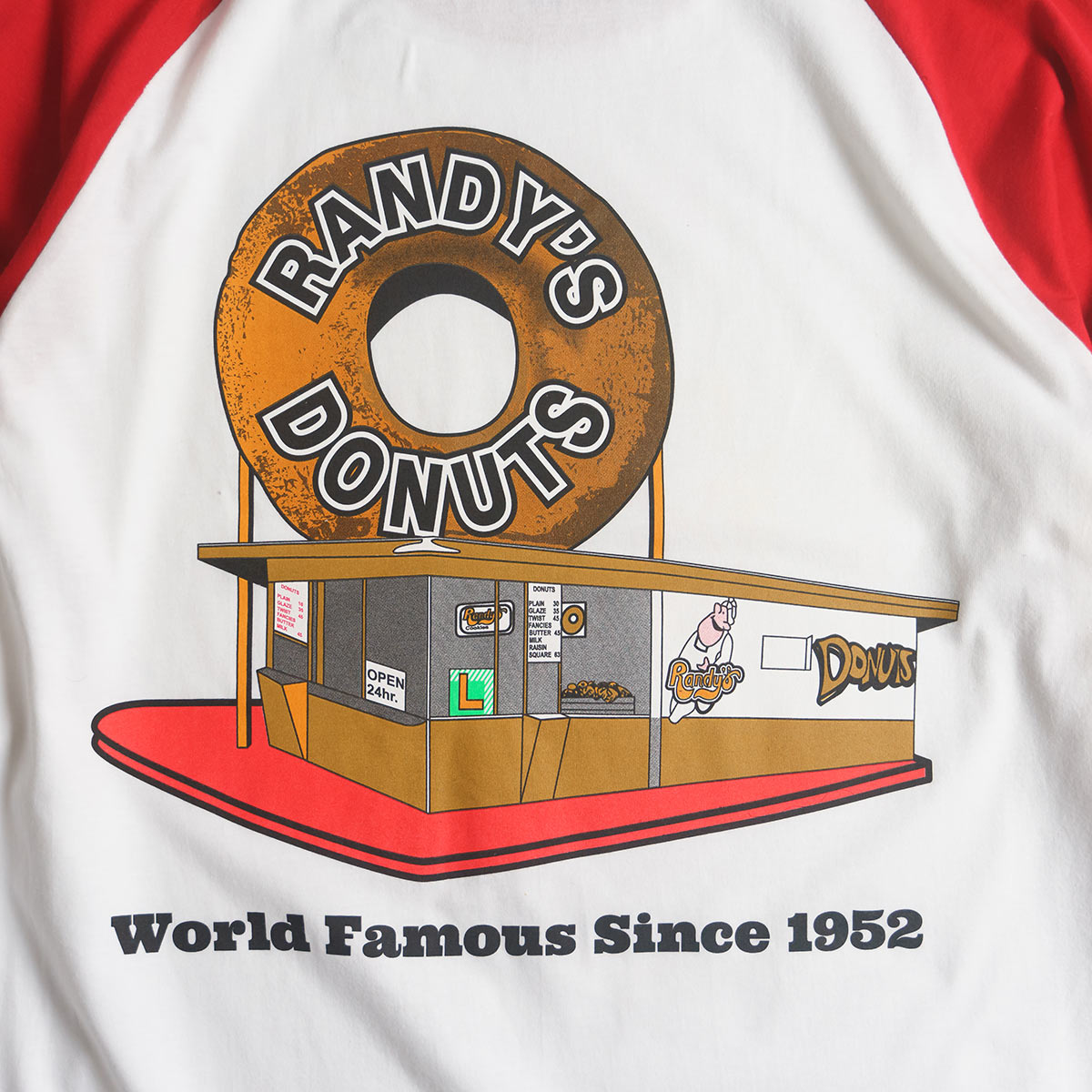 ランディーズドーナッツ Randy's Donuts ベースボール Tシャツ ｜ メンズ S-XXL ラグラン 七分袖 海外買い付け商品 スーベニア｜jalana｜12