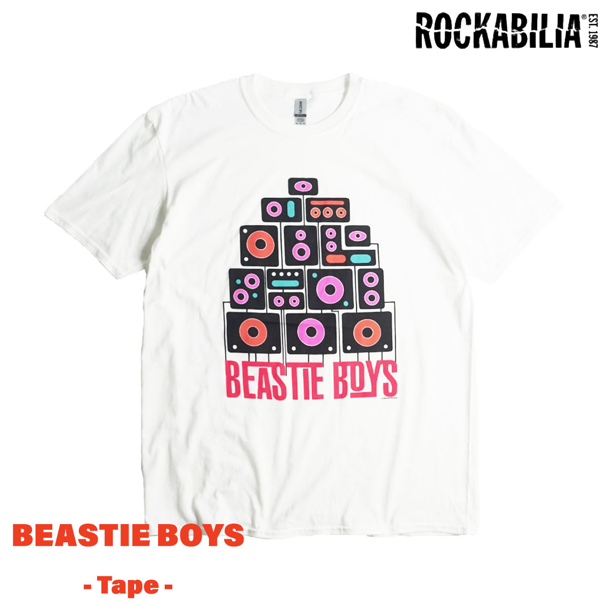 ロッカビリア ROCKABILIA バンドTシャツ ビースティーボーイズ テープ メンズ S-XXL...