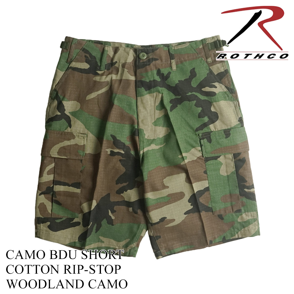 Mデッド希少SHORTモデル！ロスコ リップストップ BDUパンツ OLIVE