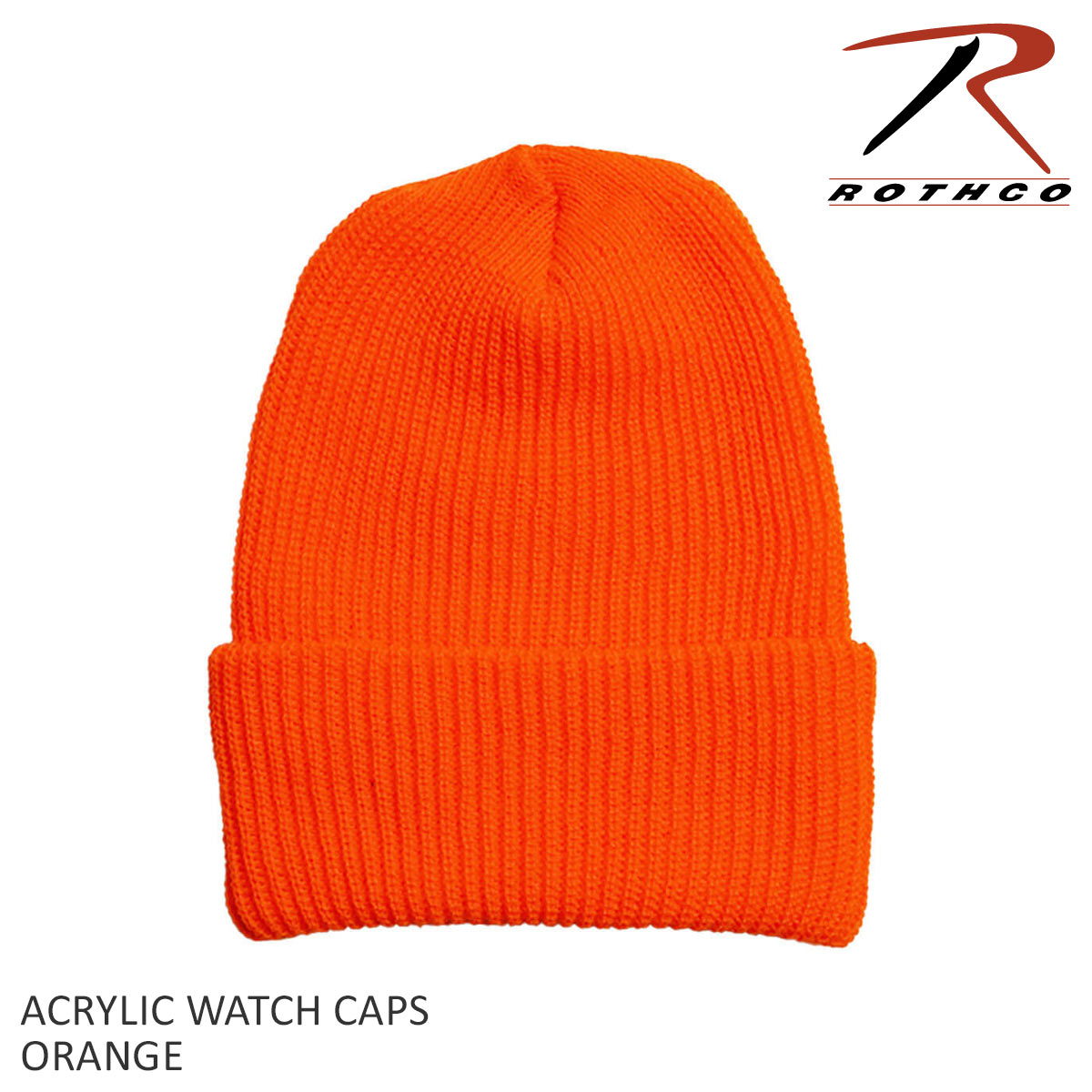ロスコ ROTHCO アクリル ワッチキャップ 5438 メンズ レディース ユニセックス フリーサイズ ビーニー ニットキャップ ニット帽 帽子  ロールアップ ショート
