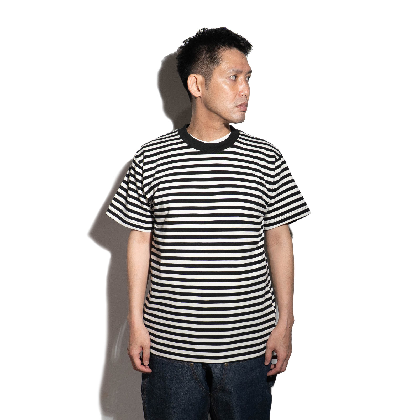SEE SEE シーシー SUPER BIG BORDER SHORT-SLEEVE TEE ボーダー