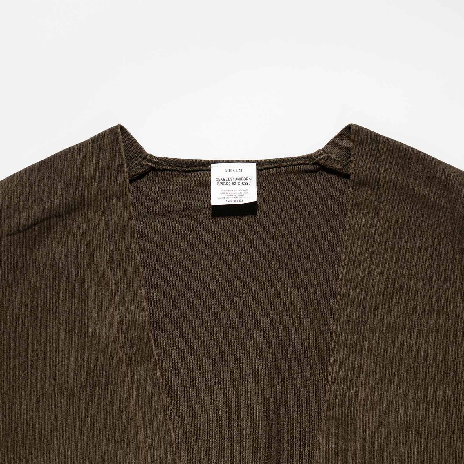 シービーズ SEABEES ピグメントコットンカーディガン ｜ メンズ M L