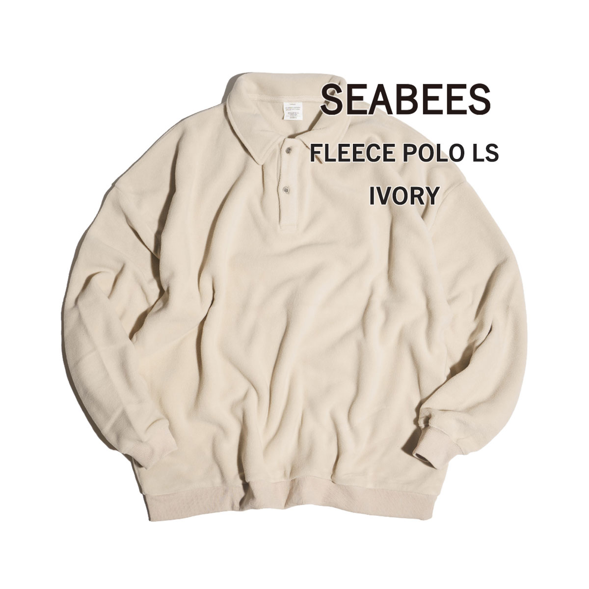 シービーズ SEABEES フリースロングスリーブポロ ｜ 23AW-SB4