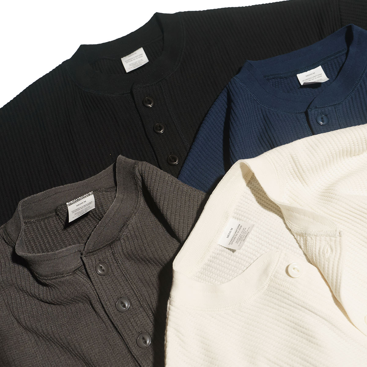 シービーズ SEABEES サーマルヘンリーネック ｜ メンズ M-L : Jalana 