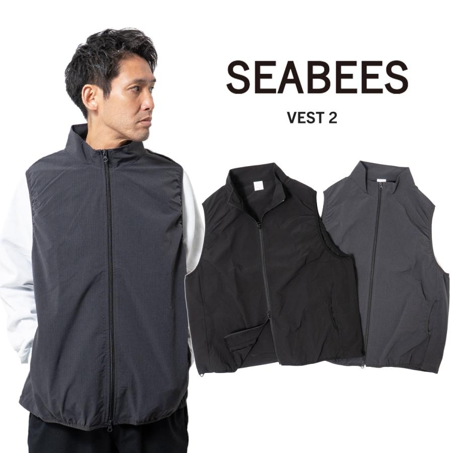 シービーズ SEABEES マイクロドット ジップベスト ｜ メンズ ベスト