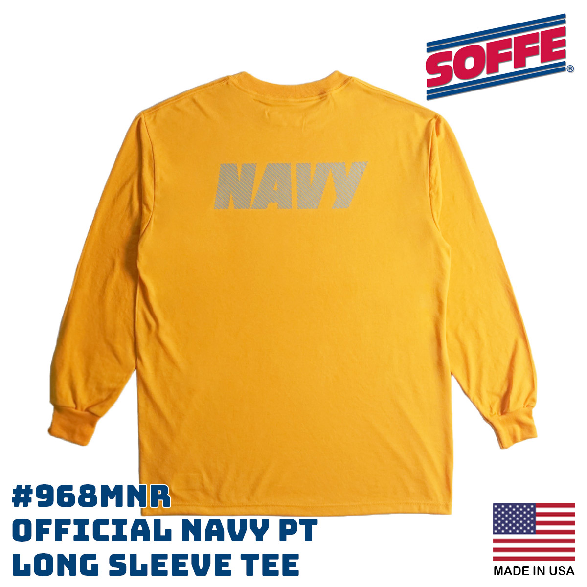 ソフィ SOFFE 米海軍 NAVY 公式 PT 長袖 Tシャツ 968MN メンズ S M L