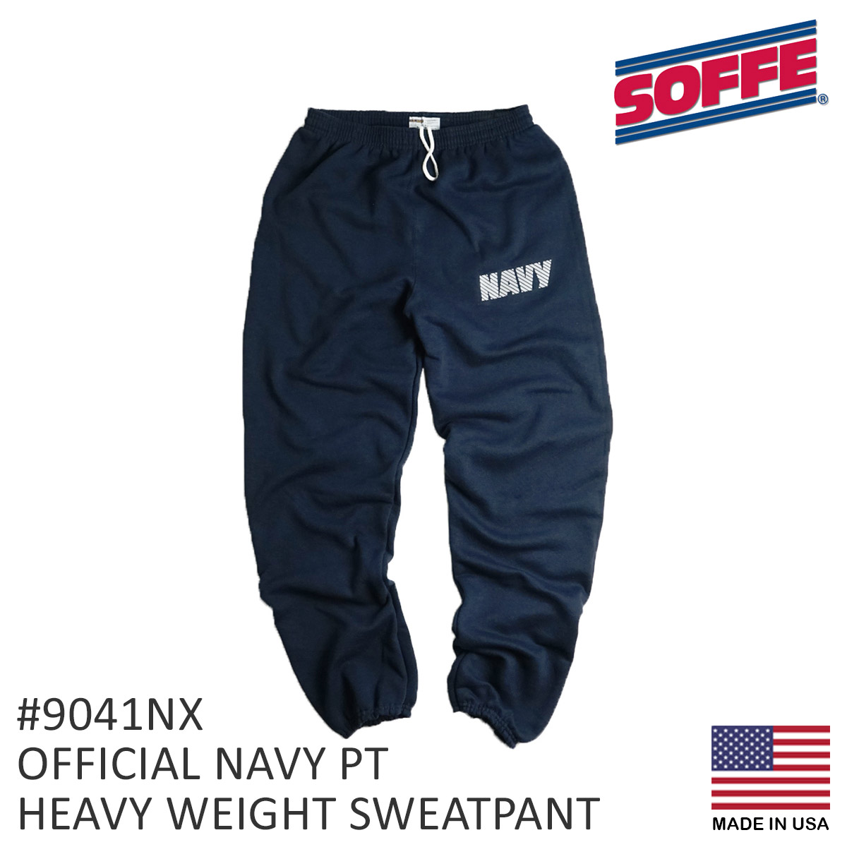 ソフィ SOFFE 米海軍 NAVY 公式 ヘビーウエイト PT スウェットパンツ 9041NX メ...