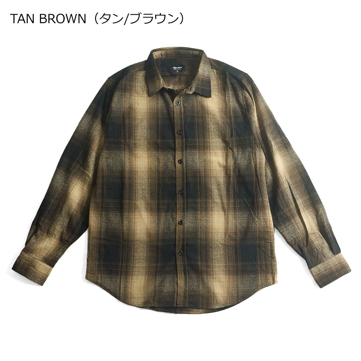 saga outer wearネルシャツ風ウェア　XXL シャカウェア プレイド フランネル オーバーシャツ メンズ