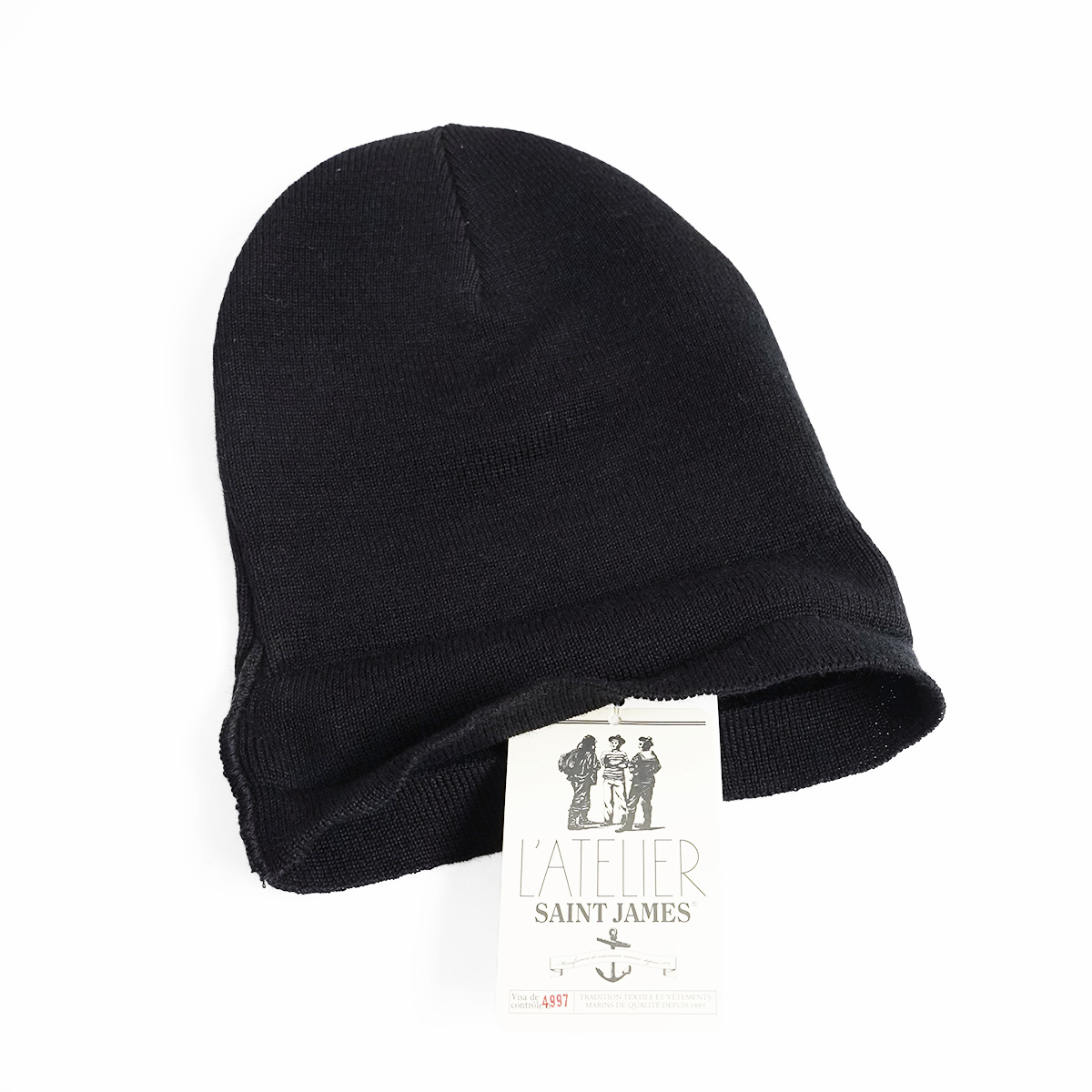 セントジェームス SAINT JAMES ニットキャップ ボネッツメンズ レディース BONNETS フリーサイズ ビーニー ワッチ ニット帽 帽子  ボーダー 無地 フランス製