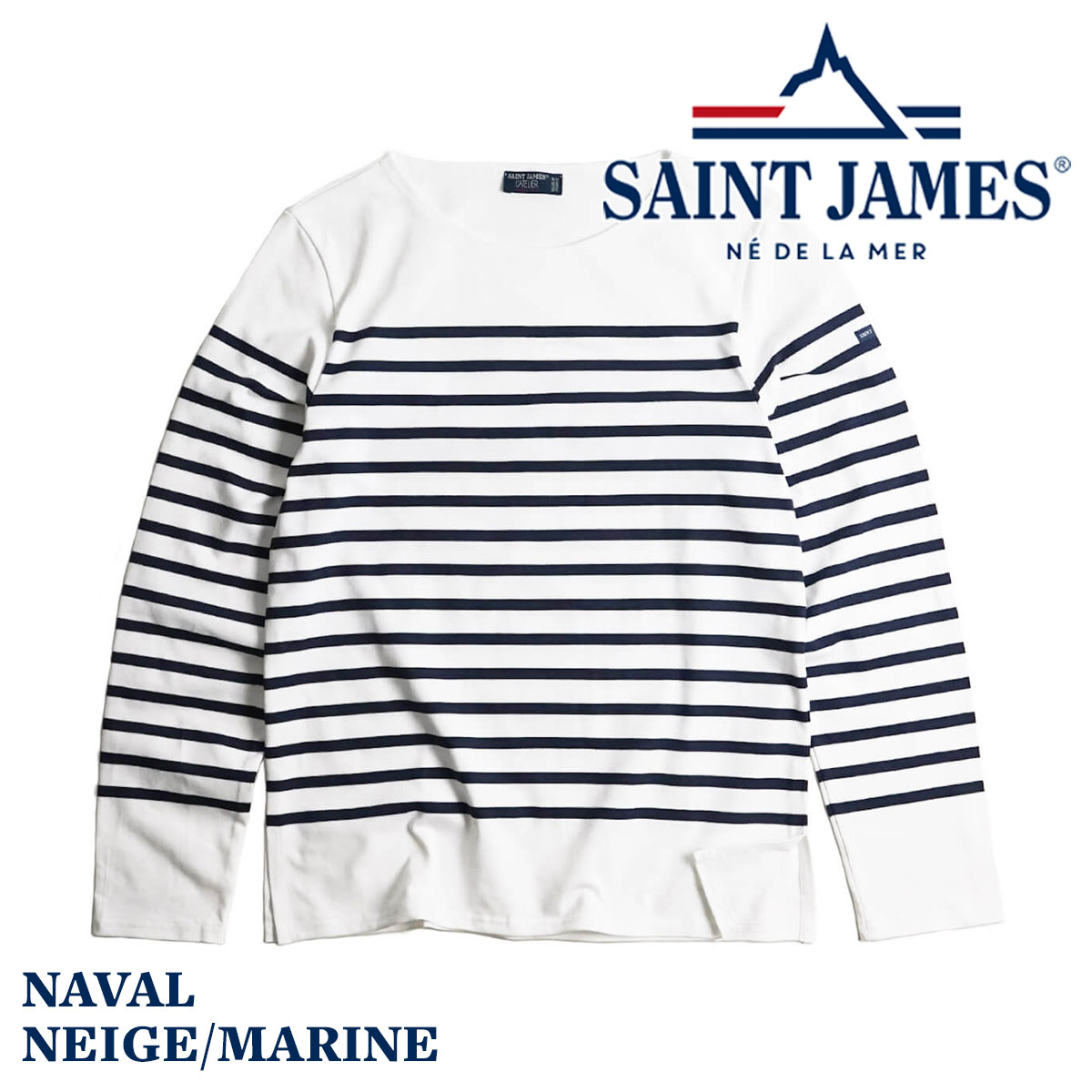 セントジェームス SAINT JAMES バスクシャツ ナバル NAVAL ナヴァル 肩抜きボーダー...