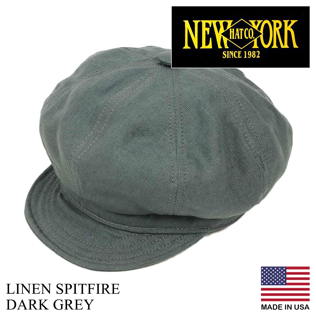 ニューヨークハット NEWYORK HAT キャスケット リネン スピットファイア アメリカ製 米国製 LINEN SPITFIRE｜jalana｜05