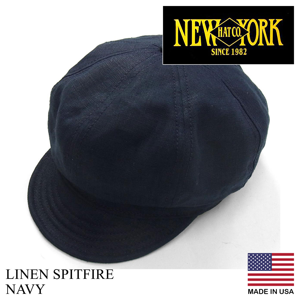 ニューヨークハット NEWYORK HAT キャスケット リネン スピットファイア アメリカ製 米国製 LINEN SPITFIRE｜jalana｜03